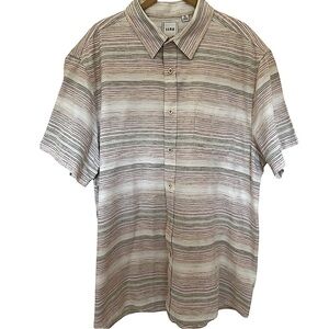 ROWN STRIPED MENS BUTTON DOWN SHIRT SZ XL